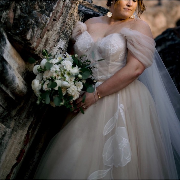 Wtoo Watters Lee Wedding Gown Sz22 - Picture 6 of 6